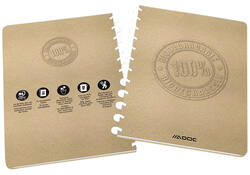 Schrift Adoc BIO A4 ruit 5x5mm 144 pagina's 90gr kraft