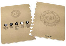 Schrift Adoc BIO A4 ruit 4x8mm 144 pagina's 90gr kraft