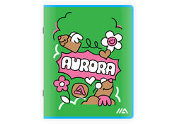 Schrift Aurora A5 ruit 5x5mm 200 pagina's 45gr