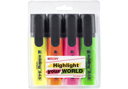 Markeerstift edding 345 2-5mm assorti set à 4 stuks