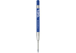 Gelschrijvervulling Parker Quink medium blauw blister à 2 stuks