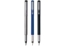 Vulpen Parker Vector stainless steel medium blister à 1 stuk