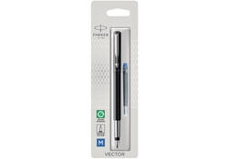 Vulpen Parker Vector black medium blister à 1 stuk
