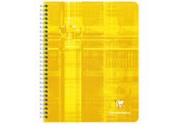 Schrift Clairefontaine A5+ ruit 5x5mm 120 pagina's 90gr assorti