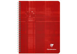 Schrift Clairefontaine A5+ ruit 5x5mm 120 pagina's 90gr assorti