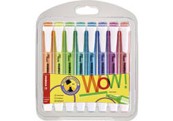 Markeerstift STABILO Swing cool 275/8 Wow assorti etui à 8 stuks