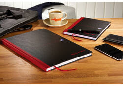 Notitieboek Oxford Black n' Red A5 96vel lijn