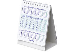 3-Maandsbureaukalender 2027 Brepols 10.5x13cm