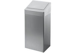 Afvalbak Euro Products zelfsluitend 50 liter RVS 438495