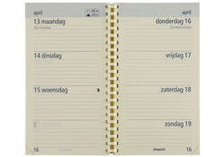 Agenda 2027 Brepols Optivision Pocket Palermo 7dagen/2pagina's zwart