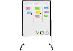 Scheidingswand + whiteboard Legamaster Premium 150x120cm gelakt staal