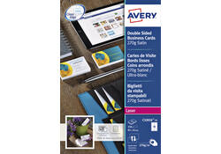 Visitekaart Avery C32026-10 2-zijdig 85x54mm 270gr 100 stuks