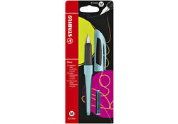 Vulpen STABILO Flow sporty medium puristblue blister à 1 stuk