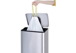 Afvalzak EKO MDPE type E met trekband 55x70cm 25-35L wit