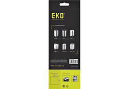 Afvalzak EKO MDPE type C met trekband 45x50cm 10-15L wit