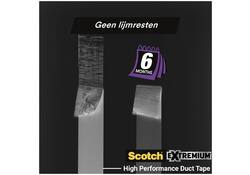 Duct tape Scotch Extremium no residue 18.2mx48mm grijs