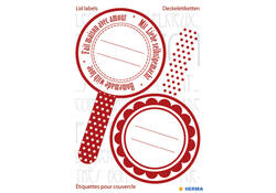Etiket HERMA 15446 keuken new look rood