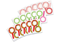 Etiket HERMA 15446 keuken new look rood