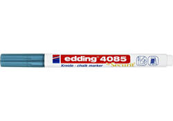 Krijtstift edding 4085 by Securit rond 1-2mm metallic blauw