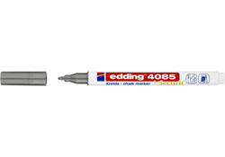 Krijtstift edding 4085 by Securit rond 1-2mm zilver