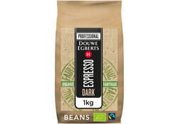 Koffie Douwe Egberts espresso bonen dark roast Organic & Fairtrade 1kg