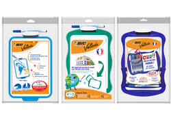 Whiteboard Bic Velleda 21x31cm inclusief 8 stiften en wisser