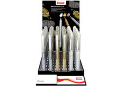 Gelschrijver Pentel K230M medium metallic assorti 3 kleuren