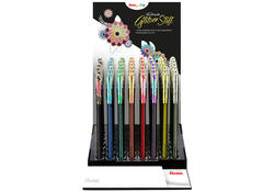 Gelschrijver Pentel K110 Dual medium metallic assorti 8 kleuren