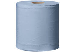 Poetspapier Tork Wiping Plus M2 Centerfeed 2-laags 157m blauw 128207
