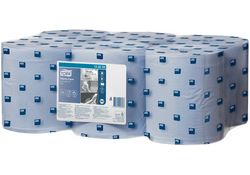 Poetspapier Tork M2 Advanced 1-laags 320m blauw 128208