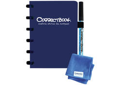 Notitieboek Correctbook A6 lijn 40blz midnight blue