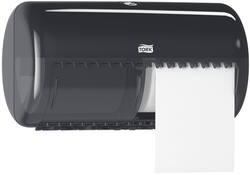 Toiletpapierdispenser Tork T4 Elevation duo zwart 557008