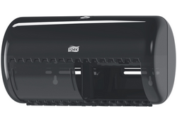 Toiletpapierdispenser Tork T4 Elevation duo zwart 557008