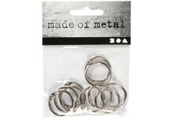 Boekbindersring Creativ Company 19mm zilver