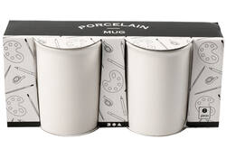 Mok Creativ Company porselein 2 stuks wit