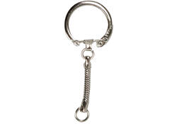 Sleutelhanger Creativ Company 23mm 25 stuks zilver