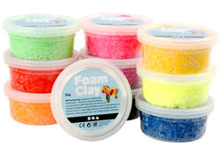 Klei Foam Clay basic 10 x 35gr 10 kleuren