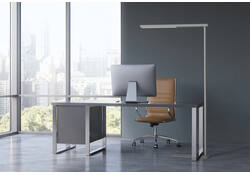 Vloerlamp MAUL Jet LED hoog 195cm aluminium