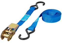 Spanband ProPlus blauw met ratel en 2 haken 5m