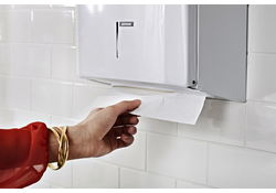 Dispenser Katrin 988113 vouwhanddoeken metaal wit