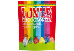 Chocolade Tony's paaseitjes pouch zak 230 gram
