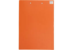 Klembordmap MAUL A4 staand met penlus PVC neon oranje
