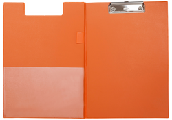 Klembordmap MAUL A4 staand met penlus PVC neon oranje