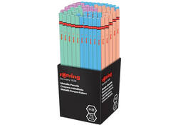 Potlood rOtring woodcase zeshoekig HB metallic assorti