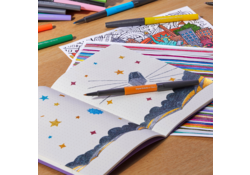Fineliner Paper Mate Flair Metallic medium blister à 6 stuks