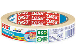 Afplaktape tesa® Economy 25mx19mm geel