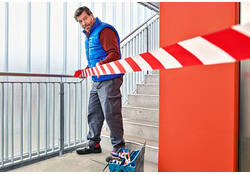 Waarschuwings- en markeerlint tesa® Signal 100mx80mm rood-wit