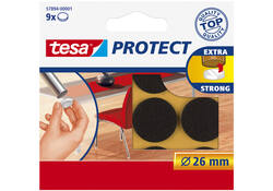 Beschermvilt tesa® Protect anti-kras Ø26mm bruin 9 stuks