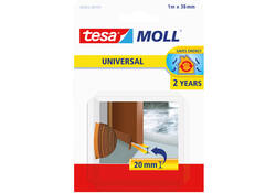 Tochtstrips tesamoll® Universal zelfklevende tbv deur 1mx38mm bruin