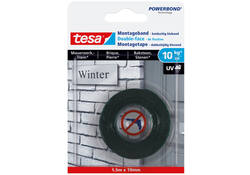 Montagetape tesa® Powerbond baksteen dubbelzijdig 1,5mx19mm